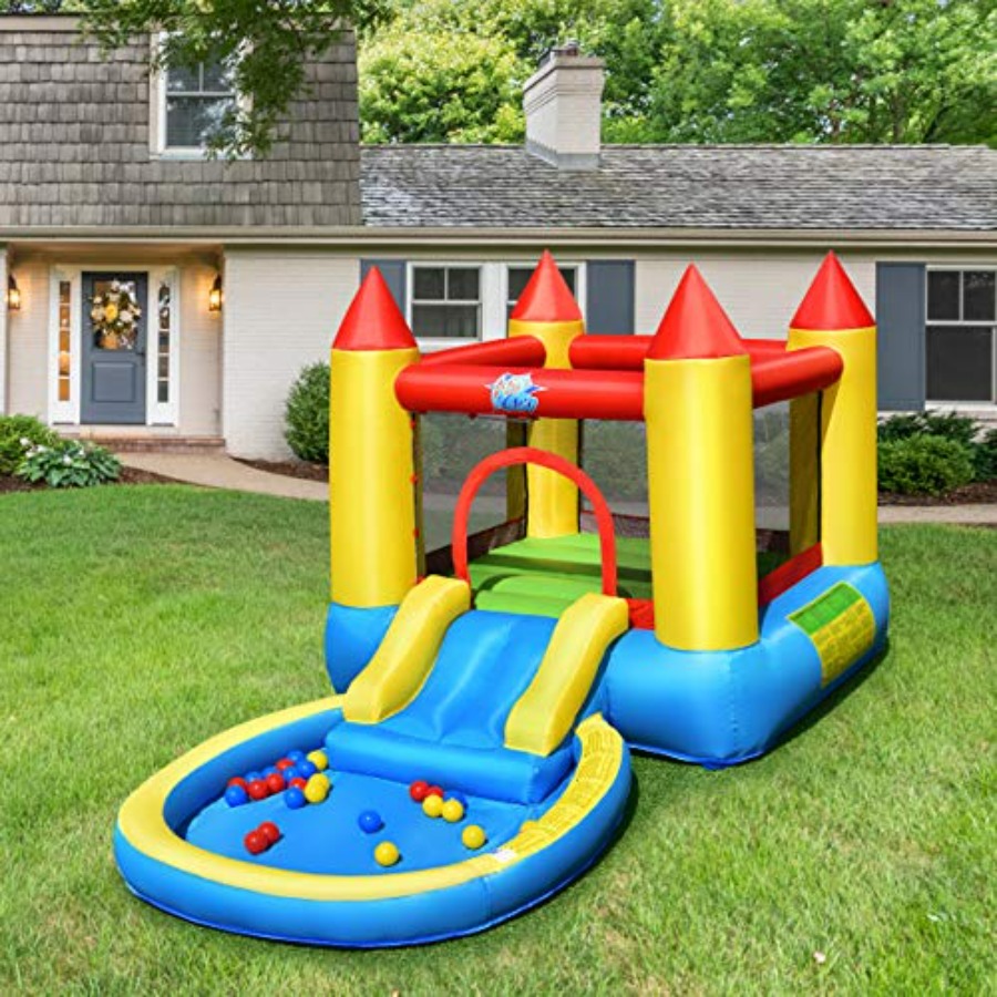 3歳から5歳向けの屋外用インフレータブルバウンスハウス：PV - Kids Outdoor Area のレビューと価格