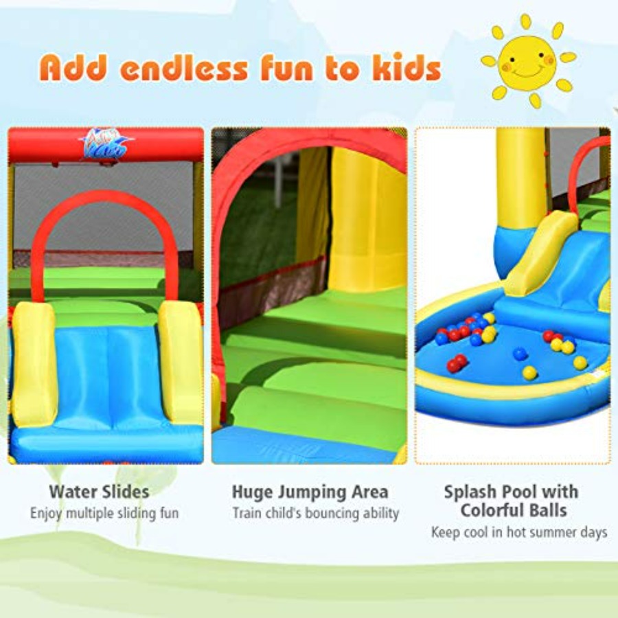 3歳から5歳向けの屋外用インフレータブルバウンスハウス：PV - Kids Outdoor Area のレビューと価格